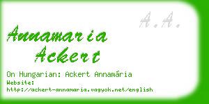 annamaria ackert business card